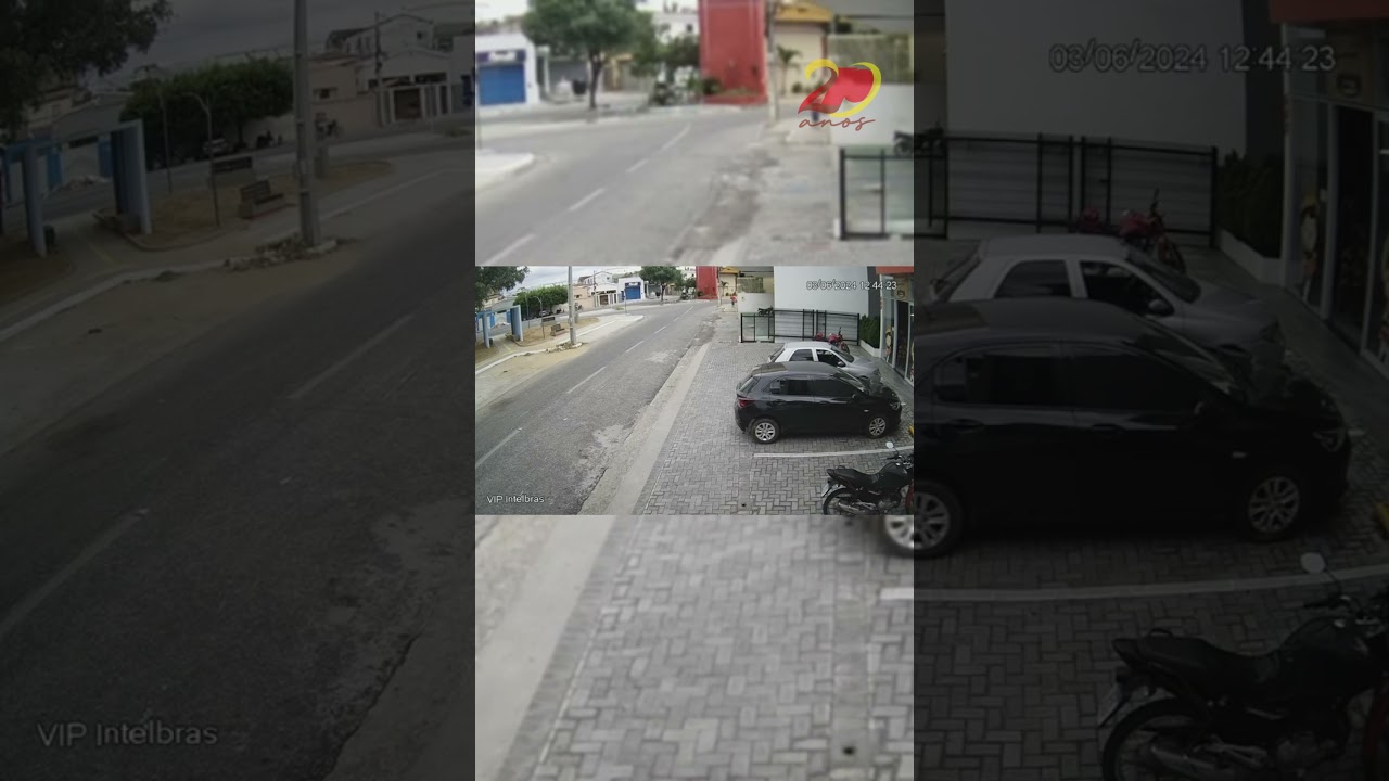 Homem é flagrado furtando capacete em estacionamento de loja na cidade de Patos