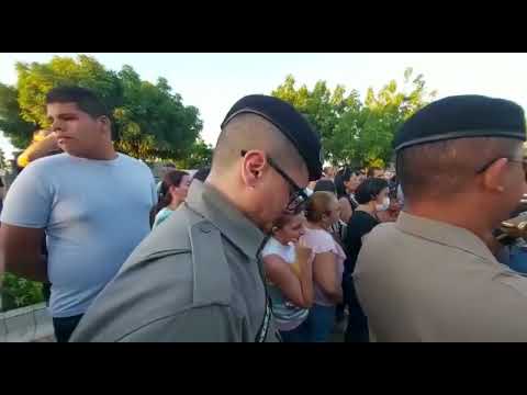 Comoção marca sepultamento da Tenente Inalda Araújo, em Patos. VÍDEO