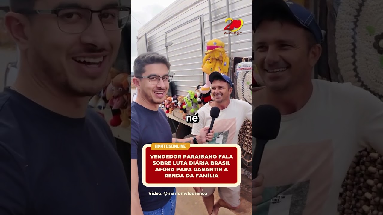 Vendedor paraibano fala sobre luta diária Brasil afora para garantir a renda da família