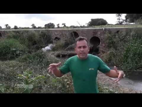 Cidadão denuncia que esgotos domésticos e hospitalares são jogados direto no Rio Piancó