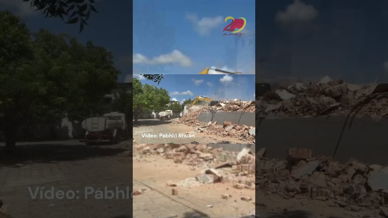 Sede do 3º BPM começa a ser demolida para construção de novo prédio; veja imagens