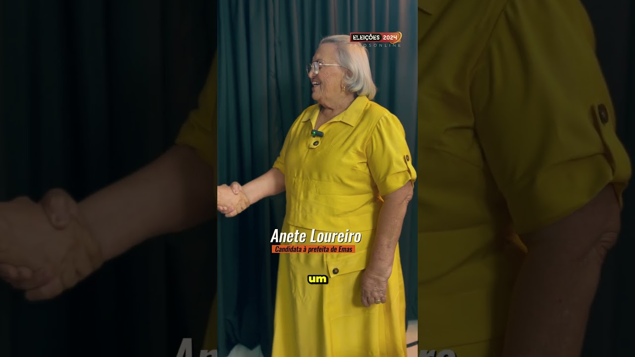 Confira os bastidores da entrevista com Anete Loureiro, candidata à prefeita de Emas-PB
