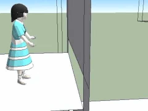 Animação do momento do acidente