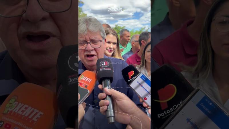 João Azevêdo evita antecipar nome para vice de Lucas e diz que decisão caberá ao governador
