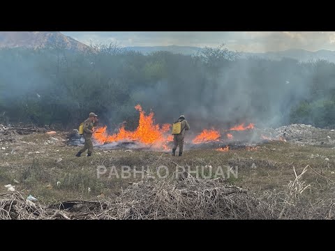 Incêndio é registrado na tarde desta quinta (22) em vegetação próxima ao lixão de Patos; Veja Vídeo
