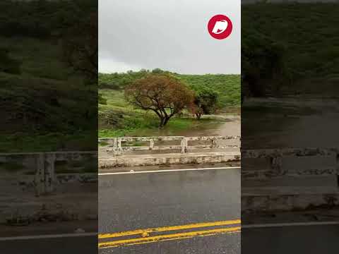 Forte chuva na noite desta quarta-feira (10), provoca grande cheia no Rio Piancó