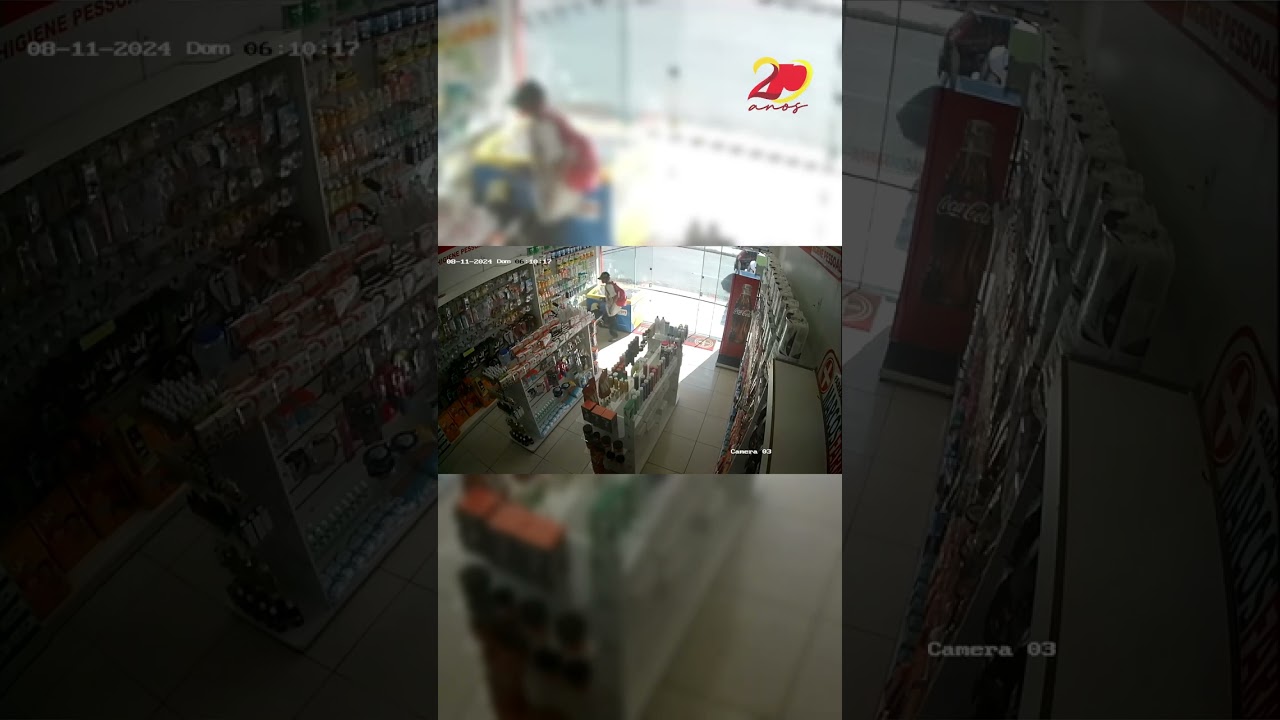 Homem é flagrado furtando produtos em farmácia no bairro Belo Horizonte, em Patos