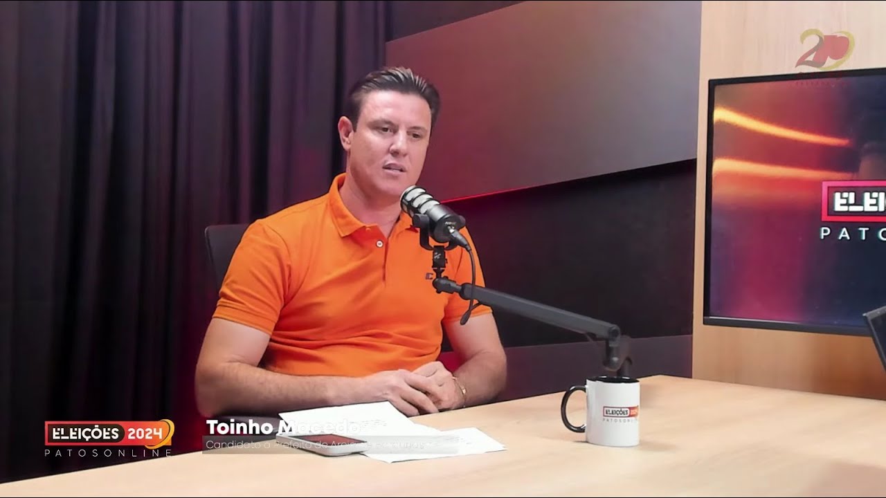 #03 ENTREVISTA: Toinho Macedo, candidato a Prefeito de Areia de Baraúnas